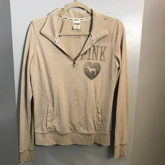 PINK‎ (Victoria's Secret) 1/4 zip pullover - Picture 1 of 5